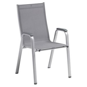 Kettler Cirrus Silver Line Stapelsessel Aluminium/Outdoorgewebe