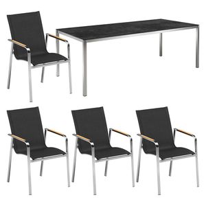 Kettler Diamond Gartenmöbelset 5-tlg. mit Tisch 140x80 cm