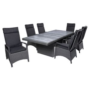 LC Garden Keramo Gartenmöbel-Set 7-tlg. Tisch 212x100cm