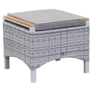 LC Garden Keramo Hocker Aluminium/Geflecht
