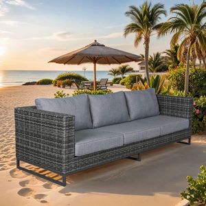 LC Garden Vivera 3-Sitzersofa 250x87x73cm Aluminium/Geflecht
