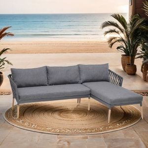 LifestyleGarden Ipanema Ecklounge 2-teilig Teak/Rope/Olefin