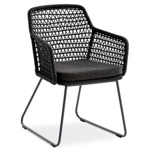 Niehoff Kubu Diningsessel Aluminium/Rope/Olefin