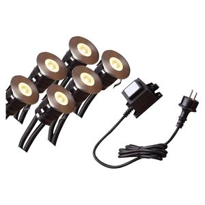 OUTLIV. Smart Light Starter-Set "6 Decklights mit Transformator"