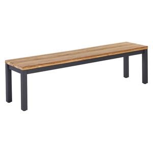 OUTLIV. Kobe Gartenbank 200cm Aluminium/Teak