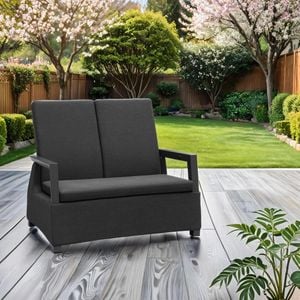 OUTLIV. by Detlef Steves Malaga Loungebank Aluminium/Sunbrella