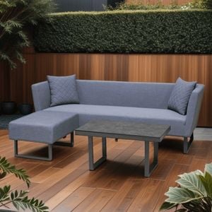 OUTLIV. by Detlef Steves Tonga Loungeset 3-tlg. Aluminium/Sunbrella