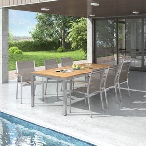 Stern Cardiff Gartenmöbel-Set 7-tlg. Tisch 220x100cm