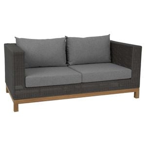 Stern Fontana 2-Sitzer Sofa Teak/Geflecht
