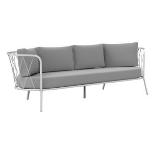Vermobil Daisy Metallo 3-Sitzer Loungesofa Stahl/Polster