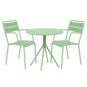 Vermobil Twist Gartenmöbel-Set 3-tlg. mit Tisch 65x65cm
