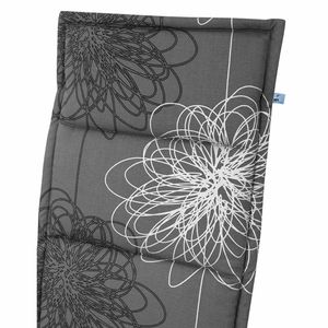 KETTtex Relaxliegenauflage 175x48x4cm Baumwolle/Leinen Anthrazit Floral