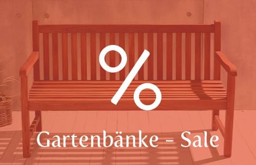 Gartenbänke im Sale
