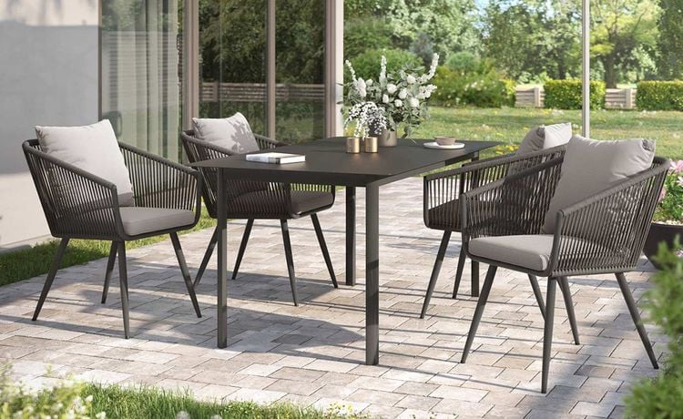 Gartenmöbel-Set aus der OUTLIV. Gartenmöbel-Kollektion Rope