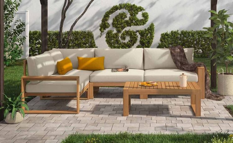 Ecklounge aus der OUTLIV. Gartenmöbel-Kollektion Nature