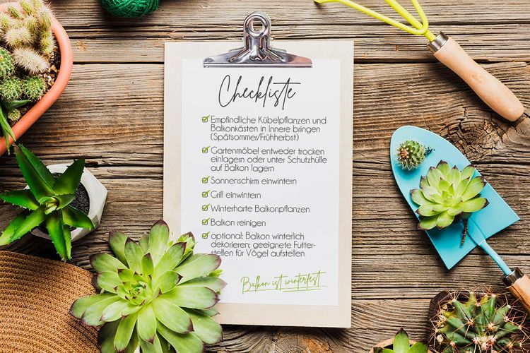 Checkliste: Balkon winterfest machen