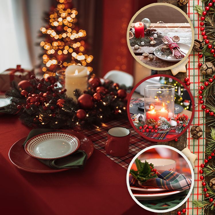Weihnachtstafel – Landhaus Stil
