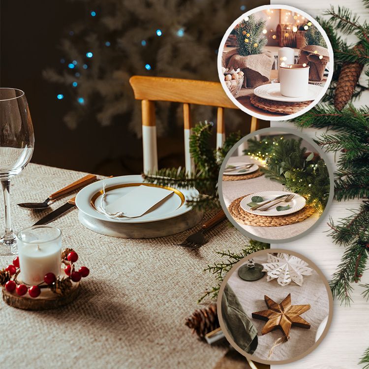 Weihnachtstafel – Skandi Stil