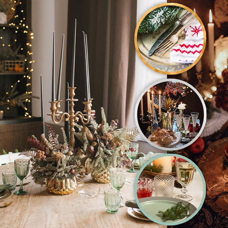 Weihnachtstafel – Vintage Stil