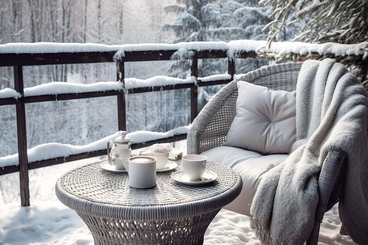 Balkon winterfest machen