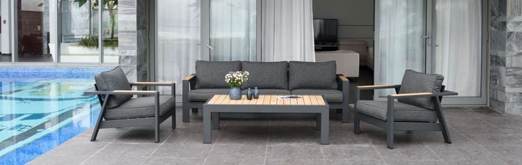 Moderne Gartenlounge aus Sunbrella