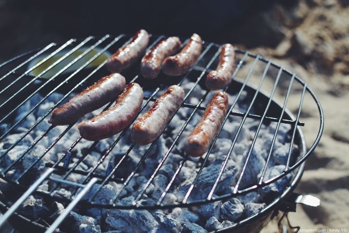 Direktes Grillen Holzkohlegrill