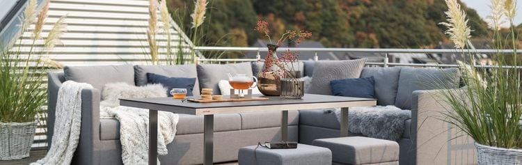 Terrassenmöbel aus Edelstahl & Aluminium