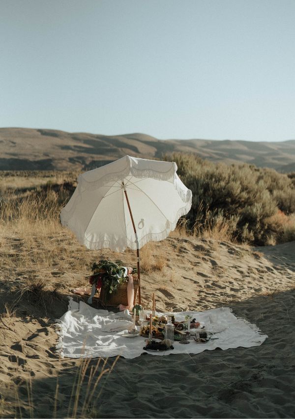 Boho Picknick am Strand