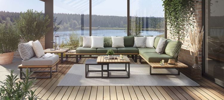 Gartenmöbeltrends 2024 Outdoor-Wohnzimmer