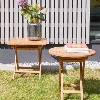 Klapptische aus Teak
