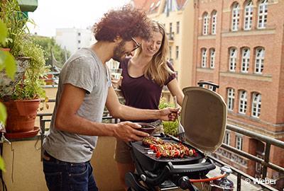 Grillen auf dem Balkon