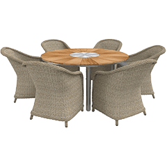Lounge Set Polyrattan