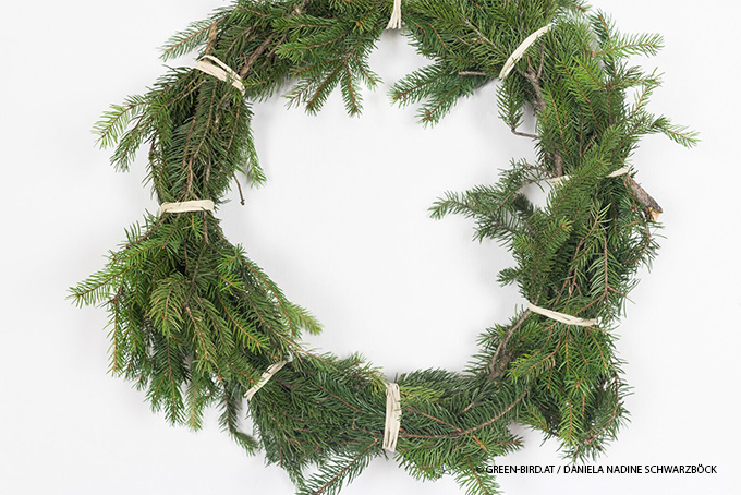 Adventskranz rustikal