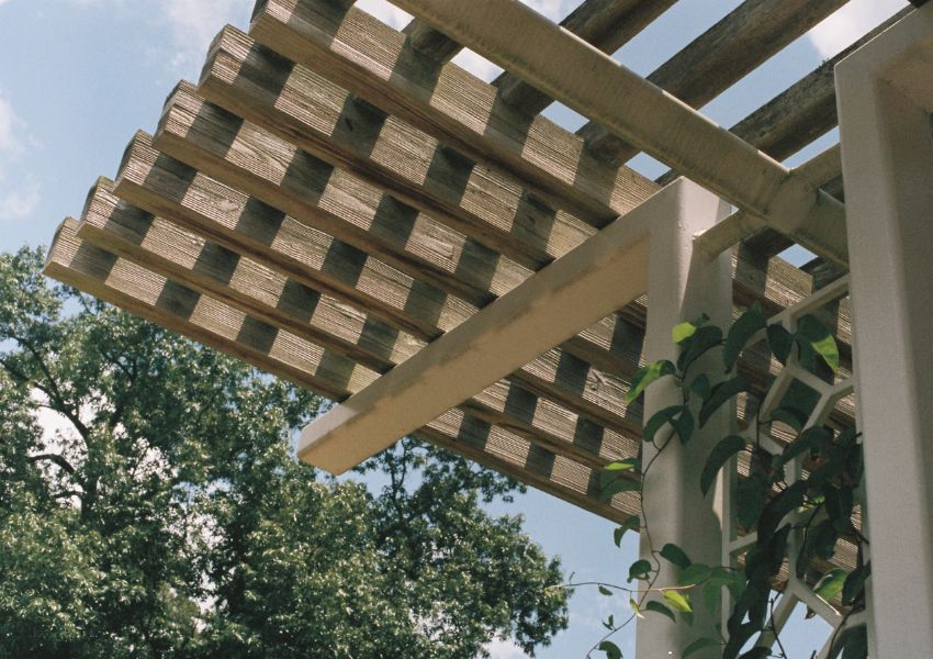 Pergola aus Holz