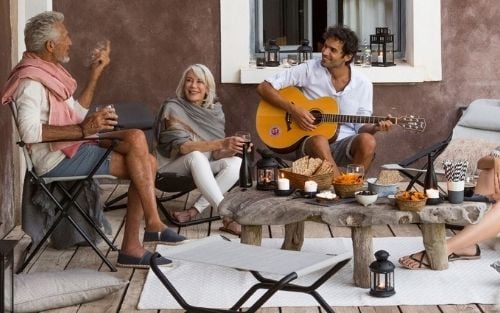 Boho Balkon einrichten