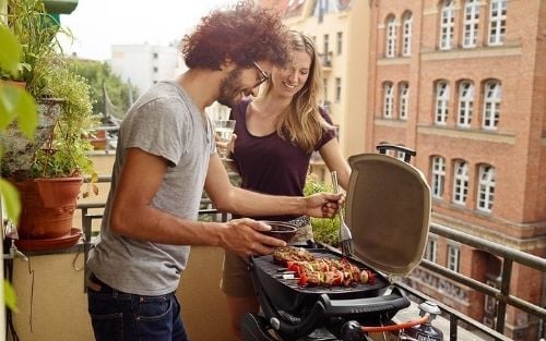 Grillen auf dem Balkon